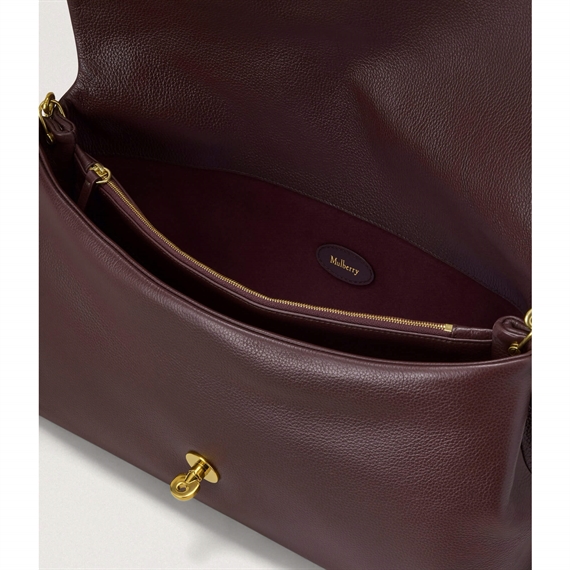 Mulberry Large Delilah Flap Bag Oxblood